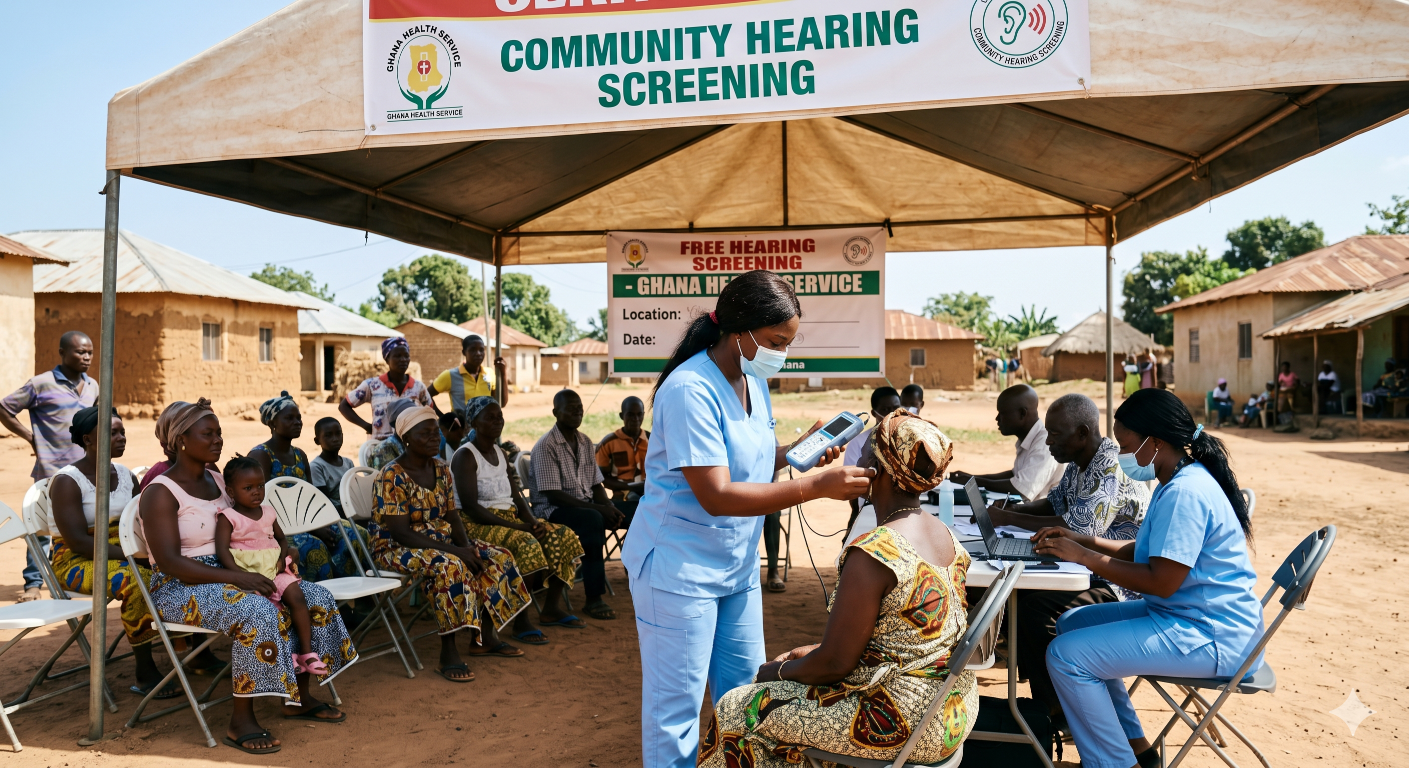 Community hearing program in Ghana