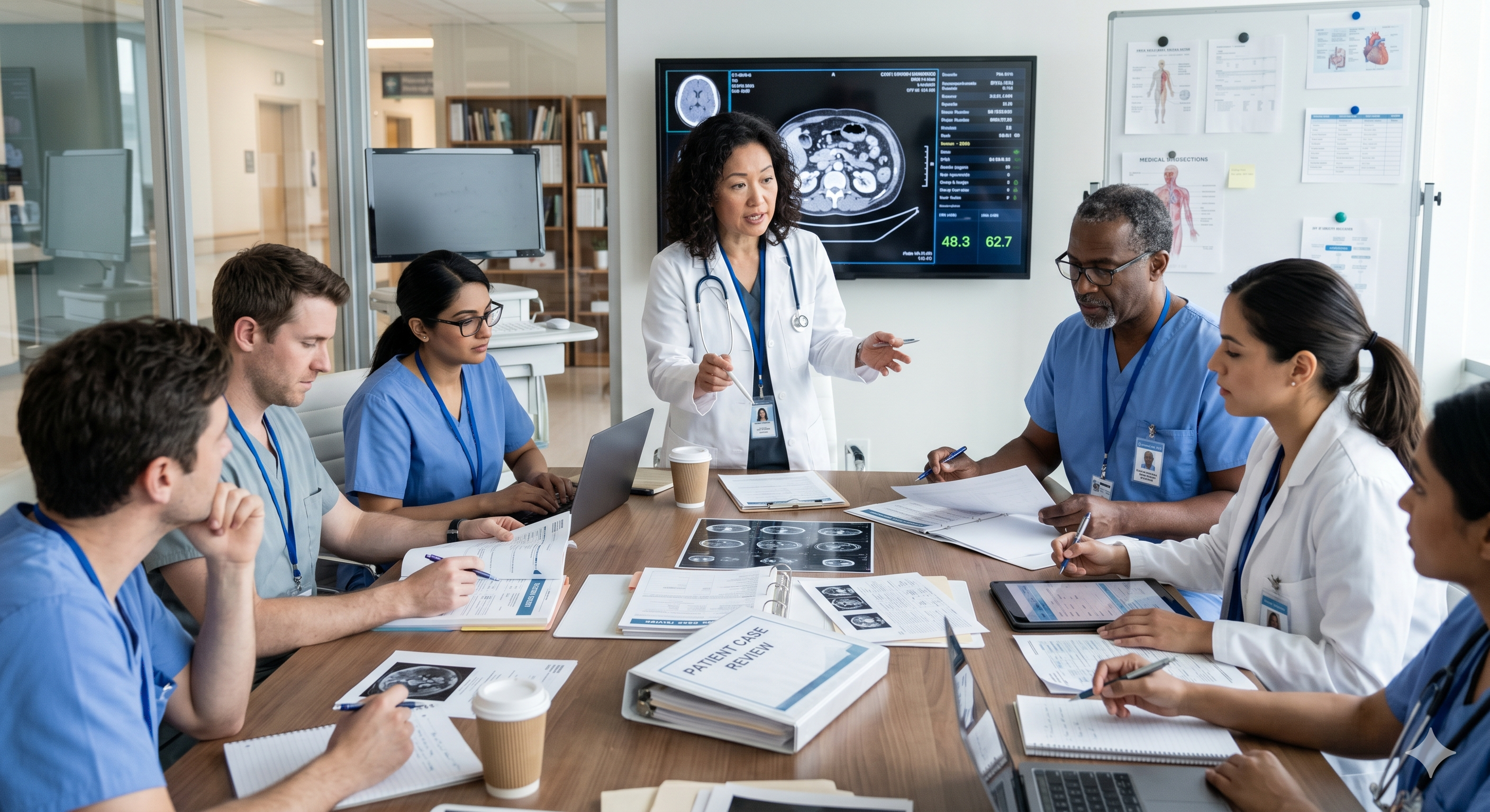 Healthcare professionals in partnership training